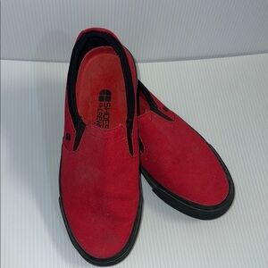 Red Slip-On Men's Shoes
